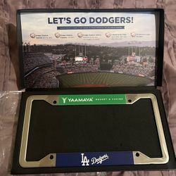 dodgers license plate frame