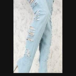 Thigh High Denim Boots