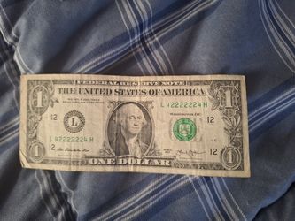 1 Dollar Bill 💵 Cool Serial Number Colectable