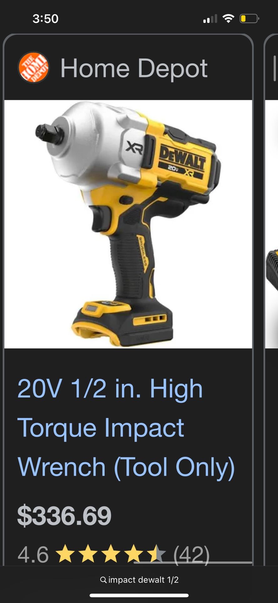 Dewalt Xr Impact Charger N Flexvolt Battery