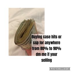 Buying case hits or mid to high end cards dm me if your selling
