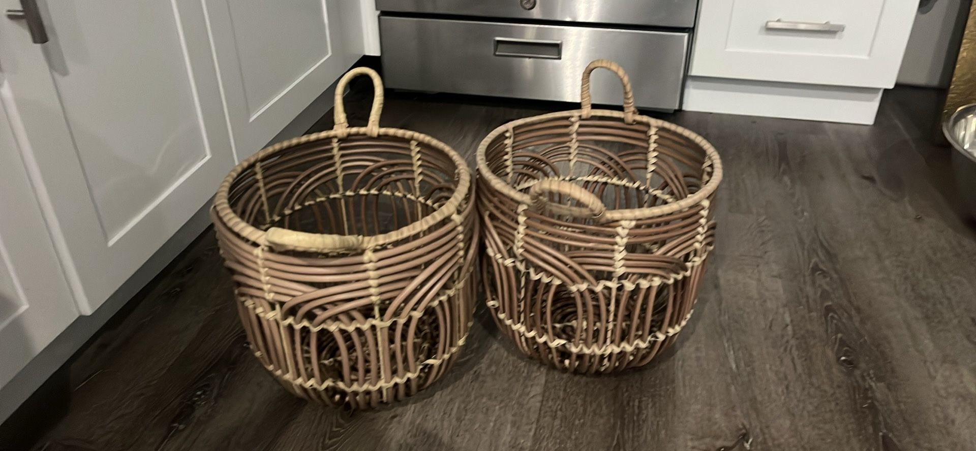 Set Of Large Decorative & Functional Baskets