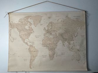 Map on Canvas Material