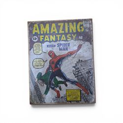 Amazing Fantasy SpiderMan Comic Cover Tin Poster