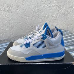 Size 5.5y - Jordan 4 Retro Military Blue 2012