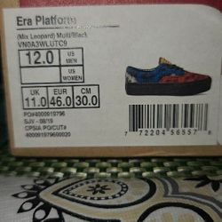 Multi color LEOPARD Vans