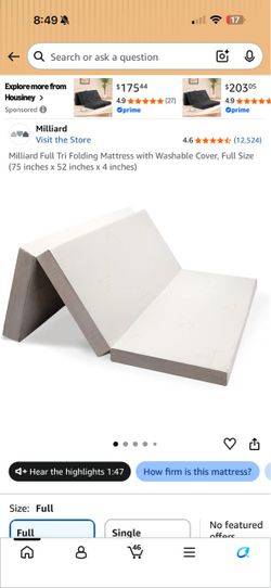 Foldable mattress