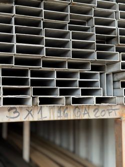 Steel, Tube, 3" x 1", 16Ga 20ft