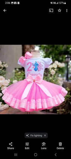Stitch Pink TuTu Outfit