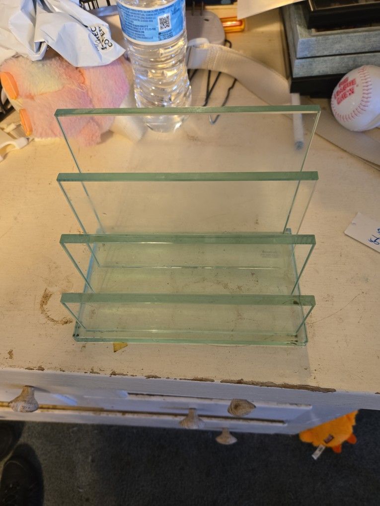 Desk Top File Organizer Divider Glass