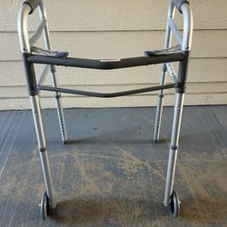 Lifestyle Steel Two Button Folding Walker   