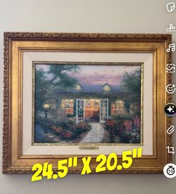 Thomas Kinkade — "Studio in the Garden" (originally released around 1993)