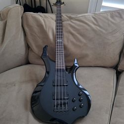 ESP LTD F-204 Bass Guitar - Gloss Black