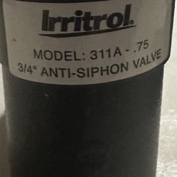 Irritrol Sprinkler Valves -  Model 311A - 3/4" Electric Anti-Siphon Valve $35 Each