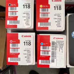 Canon 118 Toner Black, Yellow, Cyan, Magenta