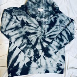 Simply Southern Tie Dye Oversized Pullover Cowl Neck Sweatshirt Women’s Small 