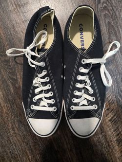 Converse white on black classic! 10.5 men's!