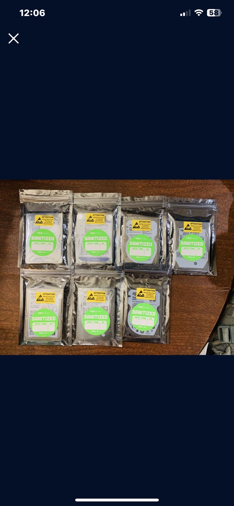 500GB  Laptop  2.5” Hard Drives - Formatted & Tested