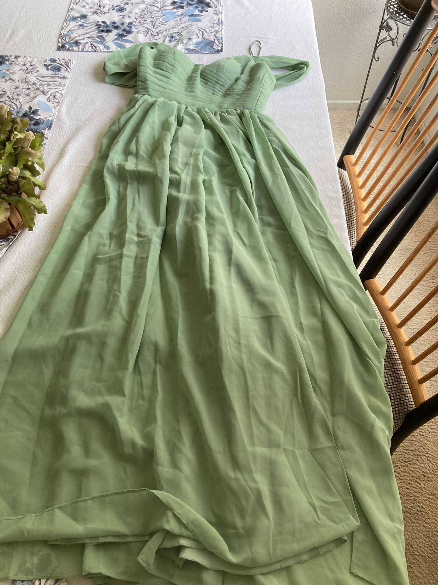 Sage Green Bridesmaid/Formal Dress