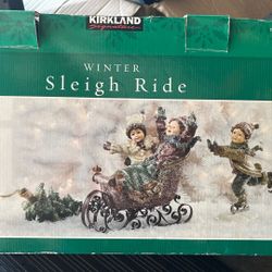 Winter Sleigh Ride Christmas Decoration 4 Piece Set  Kirkland