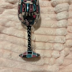 Birthday Wine Glass