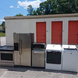 Stainless Steel Kitchen Set With Washer And Dryer