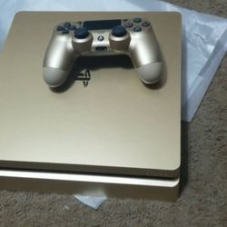 PlayStation 4 Slim 1-TB Gold Edition Up For Sale Today! Excellent Operating Condition And Appearance! $120 Obo
