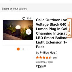Philips Hue Calla Smart Pathway Light White & Color Ambiance 1 Pack