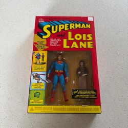 NEW Classic Silver Age Superman and Lois Lane Deluxe Action Figure Set