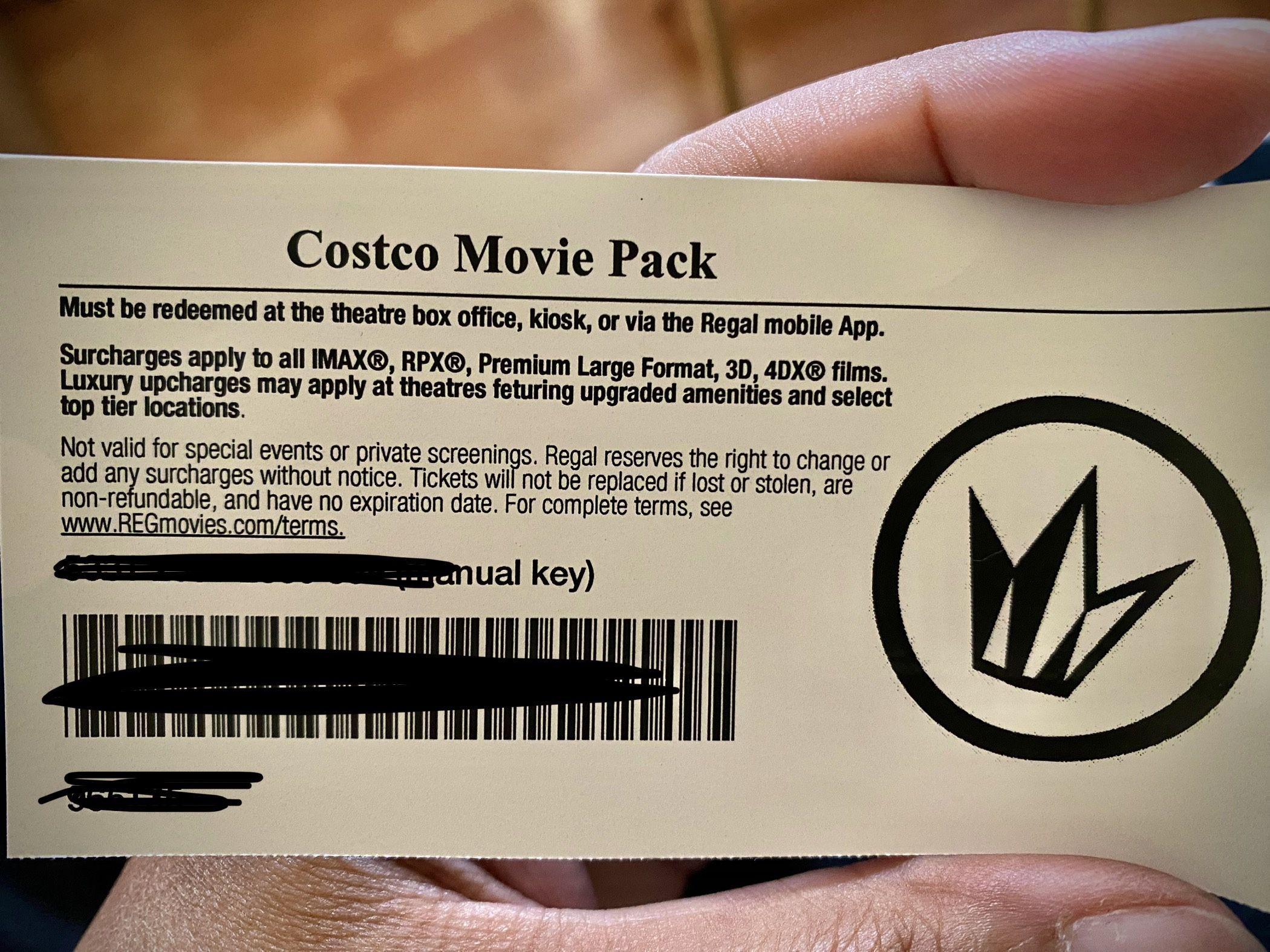 2 Regal Cinemas Premier Movie Tickets In Holiday Gift Box