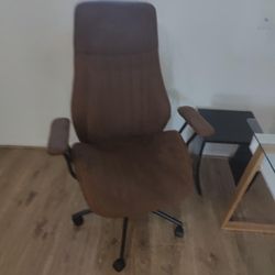 Leather Swivel Ergonomic Desk Chair 