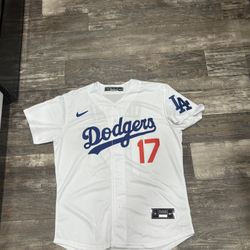 Shohei Ohtani (sz Below) White Los Angeles Dodgers Baseball Jersey