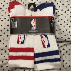 2 Sets NBA Crew Socks 6 Pair  Thumbnail
