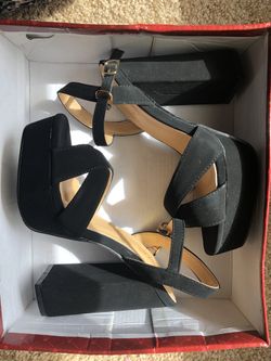 Glaze Black Heels