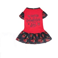 Dog Or Puppy Valentines Dress Small New
