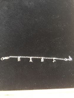Sterling Silver "Baby" Bracelet - Child Size
