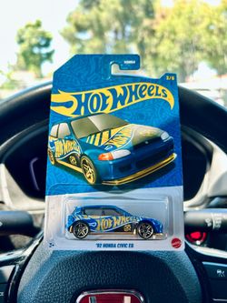 Hot Wheels 58th Anniversary '92 HONDA CIVIC EG Blue and Gold