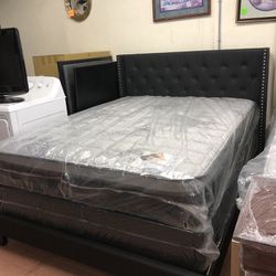 New Queen Size Bed With New Mattress And Boxspring Included