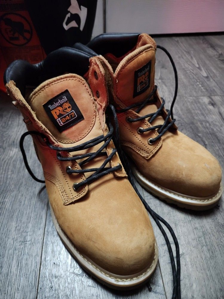 Timberland Pit Boss Steel Toe 10 Wide