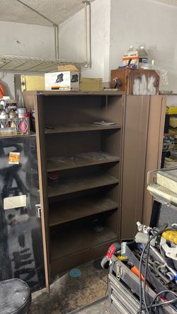 Metal storage cabinet