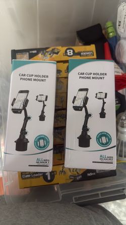 Car Cup Holder Phone Mount – Adjustable – New