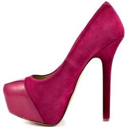 STEVEN MADDENS PINK SUEDE FUCHSIA PUMPS
