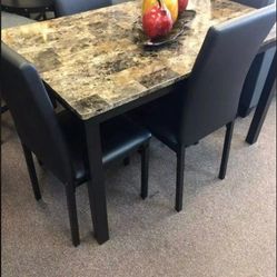"Clearance Aiden 5 Piece Dining Table Set Table + 4 Chairs Same Day Delivery Brand New In The Box
"