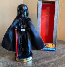Disney Star Wars Darth Vader Nutcracker 10" Wood Christmas Collectible Kurt Adler 2007 + box