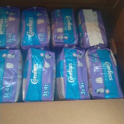 Woman N Girl Shoes N  Case Of Pullups  N Depends Diapers