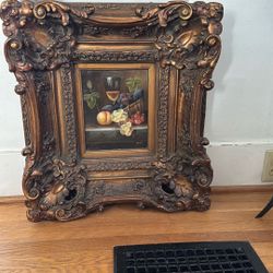 Vintage Oil Painting Still Life 