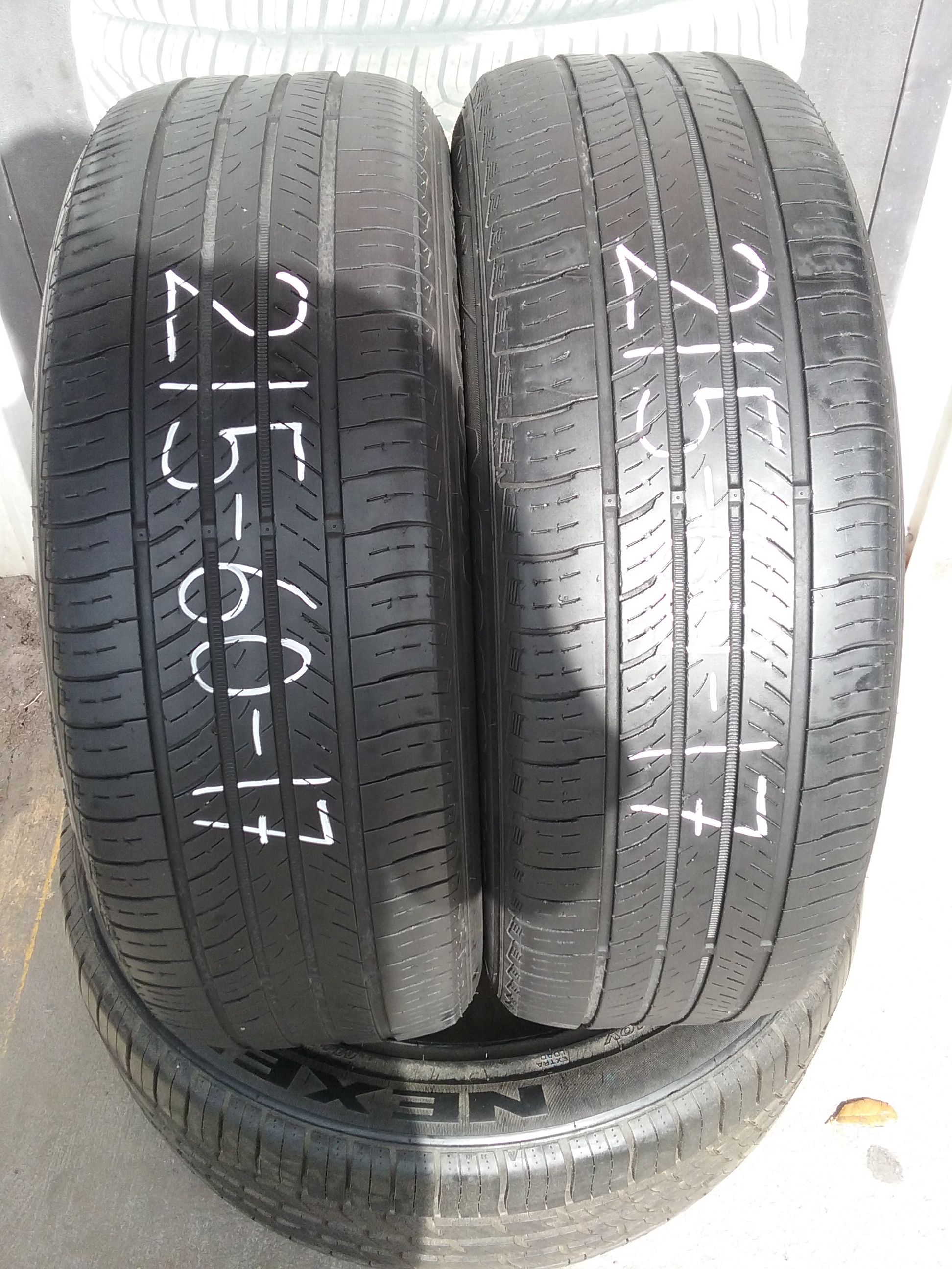 Pair of used 215 60 17 Nexen tires