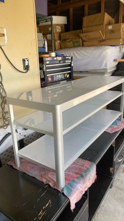 Glass TV stand