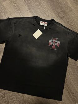 Valley Dreams Choppers Distressed Black T-Shirt