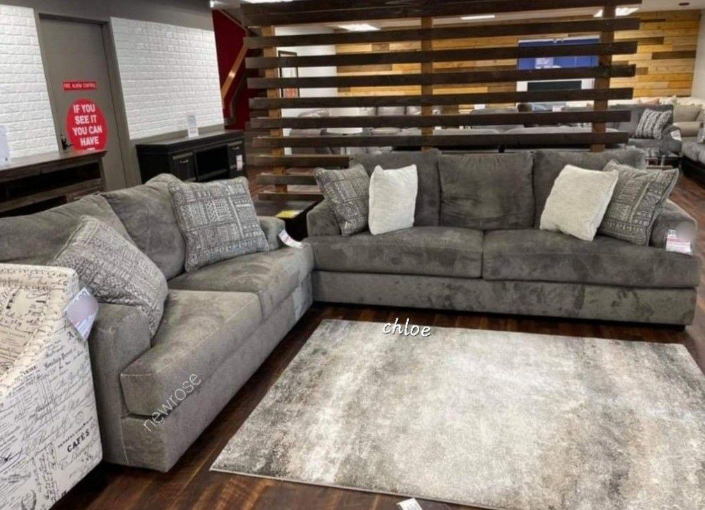 
♡ASK DISCOUNT COUPON💬 sofa Couch Loveseat  Sectional sleeper recliner daybed futon ÷  Solet Ash Living Room Set 